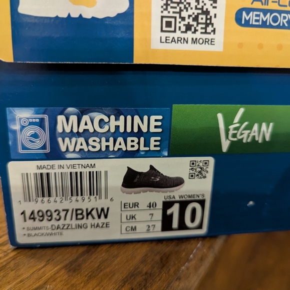 Skechers Air Cooled Memory Foam Slip-Ins – Women’s Size 10 – Black & Gray - Picture 12 of 13